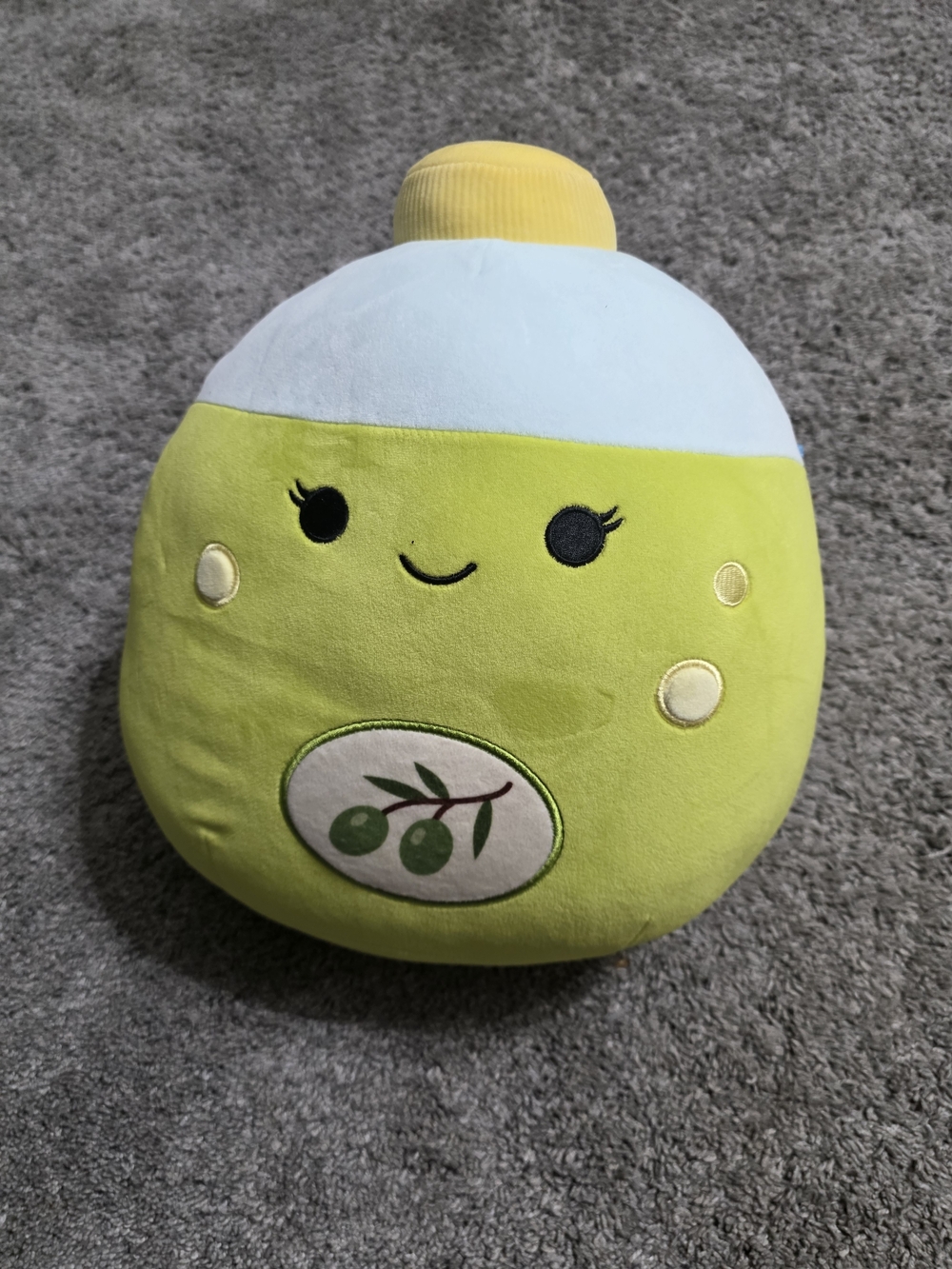Squishmallows Lime Green Olivr Oil Plush Bottle
